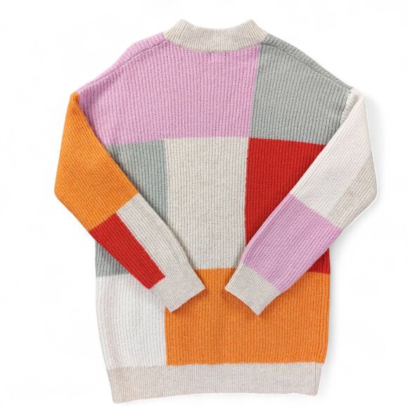 LEGO x Target Colorblock Sweater Unisex Sz M Crewneck Multicolor Retro Pullover - Picture 2 of 10